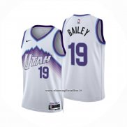 Maglia Utah Jazz Ace Bailey No 19 Association 2025-26 Bianco