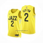 Maglia Utah Jazz Colin Sexton No 2 Icon 2024-25 Giallo