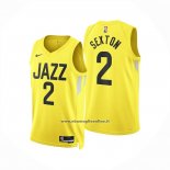 Maglia Utah Jazz Colin Sexton No 2 Icon 2024-25 Giallo