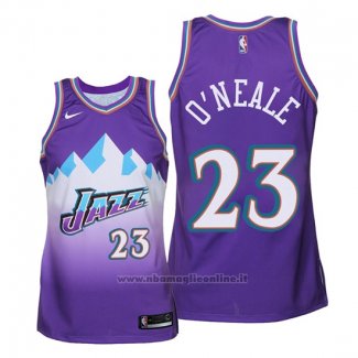 Maglia Utah Jazz Royce O'neale NO 23 Hardwood Classics 2019-20 Viola