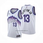 Maglia Utah Jazz Walter Clayton Jr No 13 Association 2025-26 Bianco  Maglia Utah Jazz Walter Clayton Jr No 13 Association 2025-26 Bianco