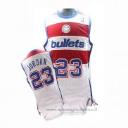 Maglia Washington Wizards Michael Jordan NO 23 Throwback Bianco2