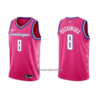 Maglia Washington Wizards Rui Hachimura #8 Citta 2022-23 Rosa