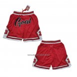 Pantaloncini Chicago Bulls Michael Jordan Just Don Rosso