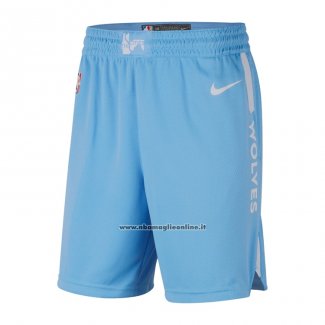 Pantaloncini Minnesota Timberwolves Citta Edition Blu