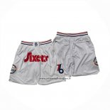 Pantaloncini Philadelphia 76ers Citta Just Don 2024-25 Bianco