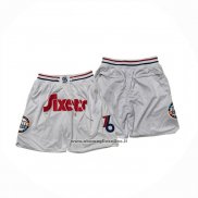 Pantaloncini Philadelphia 76ers Citta Just Don 2024-25 Bianco