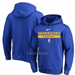 Felpa con Cappuccio Golden State Warriors Practice Performance 2022-23 Blu