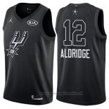 Maglia All Star 2018 San Antonio Spurs Lamarcus Aldridge NO 12 Nero