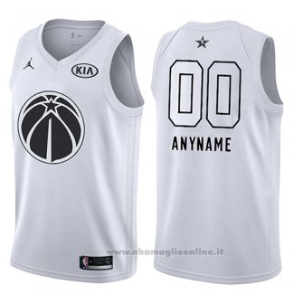 Maglia All Star 2018 Washington Wizards Nike Personalizzate Bianco