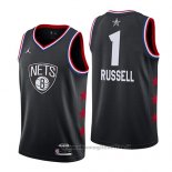 Maglia All Star 2019 Brooklyn Nets Dangelo Russell NO 1 Nero