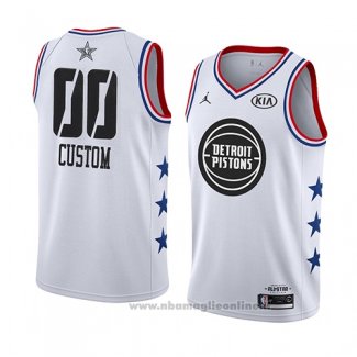 Maglia All Star 2019 Detroit Pistons Personalizzate Bianco