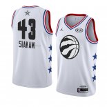 Maglia All Star 2019 Toronto Raptors Pascal Siakam NO 43 Bianco