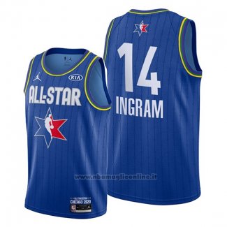 Maglia All Star 2020 New Orleans Pelicans Brandon Ingram NO 14 Blu