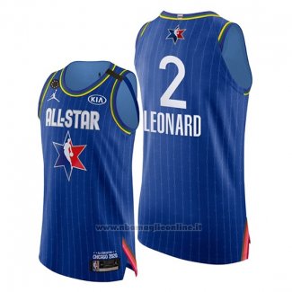 Maglia All Star 2020 Western Conference Kawhi Leonard NO 2 Blu