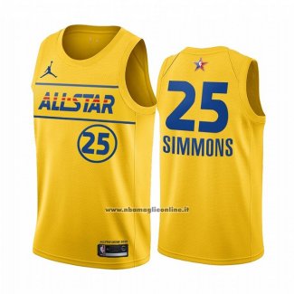 Maglia All Star 2021 Philadelphia 76ers Ben Simmons #25 Or