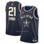 Maglia All Star 2024 Philadelphia 76ers Joel Embiid #21 Blu