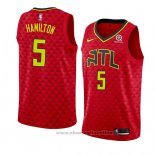 Maglia Atlanta Hawks Daniel Hamilton NO 5 Statement 2018 Rosso