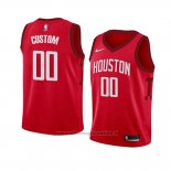 Maglia Bambino Houston Rockets Personalizzate Earned 2018-19 Rosso