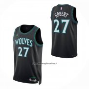 Maglia Bambino Minnesota Timberwolves Rudy Gobert No 27 Statement 2026-27 Nero
