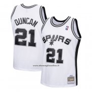 Maglia Bambino San Antonio Spurs Tim Duncan #21 Mitchell & Ness 1998-99 Bianco