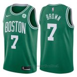 Maglia Boston Celtics Jaylen Brown NO 7 2017-18 Verde