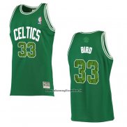 Maglia Boston Celtics Larry Bird #33 Snakeskin Hardwood Classics 2021 Verde