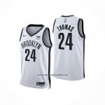 Maglia Brooklyn Nets Cameron Thomas No 24 Association 2024-25 Bianco