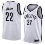 Maglia Brooklyn Nets Caris Levert NO 22 Association 2017-18 Bianco