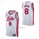 Maglia Brooklyn Nets Egor Demin No 8 Classic 2026-27 Bianco