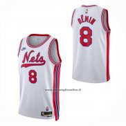 Maglia Brooklyn Nets Egor Demin No 8 Classic 2026-27 Bianco