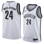 Maglia Brooklyn Nets Hollis-Jefferson NO 24 Association 2018 Bianco