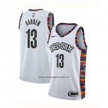 Maglia Brooklyn Nets James Harden #13 Citta 2020 Bianco