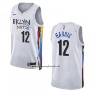 Maglia Brooklyn Nets Joe Harris #12 Citta 2022-23 Bianco