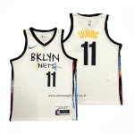 Maglia Brooklyn Nets Kyrie Irving #11 Citta 2020-21 Bianco