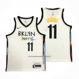 Maglia Brooklyn Nets Kyrie Irving #11 Citta 2020-21 Bianco