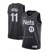 Maglia Brooklyn Nets Kyrie Irving #11 Earned 2020-21 Nero