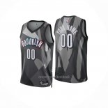 Maglia Brooklyn Nets Personalizzate Citta 2024-25 Nero