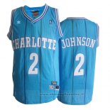 Maglia Charlotte Hornets Larry Johnson NO 2 Throwback Blu