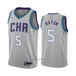 Maglia Charlotte Hornets Nicolas Batum NO 5 Citta Edition Grigio