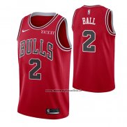 Maglia Chicago Bulls Lonzo Ball #2 Icon 2021 Rosso