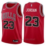 Maglia Chicago Bulls Michael Jordan NO 23 2017-18 Rosso