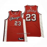 Maglia Chicago Bulls Michael Jordan #23 Citta 2021-22 Rosso