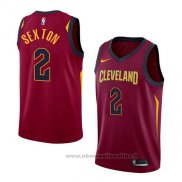 Maglia Cleveland Cavaliers Collin Sexton NO 2 Icon 2017-18 Rosso