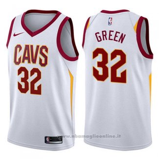 Maglia Cleveland Cavaliers Jeff Green NO 32 Swingman Association 2017-18 Bianco