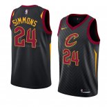 Maglia Cleveland Cavaliers Kobi Simmons NO 24 Statement 2018 Nero