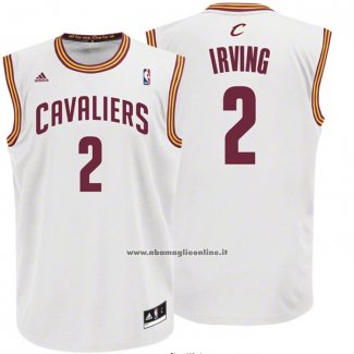 Maglia Cleveland Cavaliers Kyrie Irving #2 Bianco