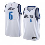 Maglia Dallas Mavericks Deandre Jordan NO 6 Association 2018-19 Bianco