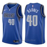 Maglia Dallas Mavericks Harrison Barnes NO 40 Icon 2017-18 Blu