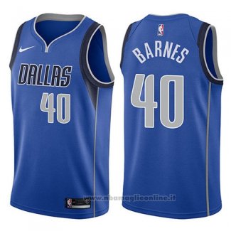 Maglia Dallas Mavericks Harrison Barnes NO 40 Icon 2017-18 Blu